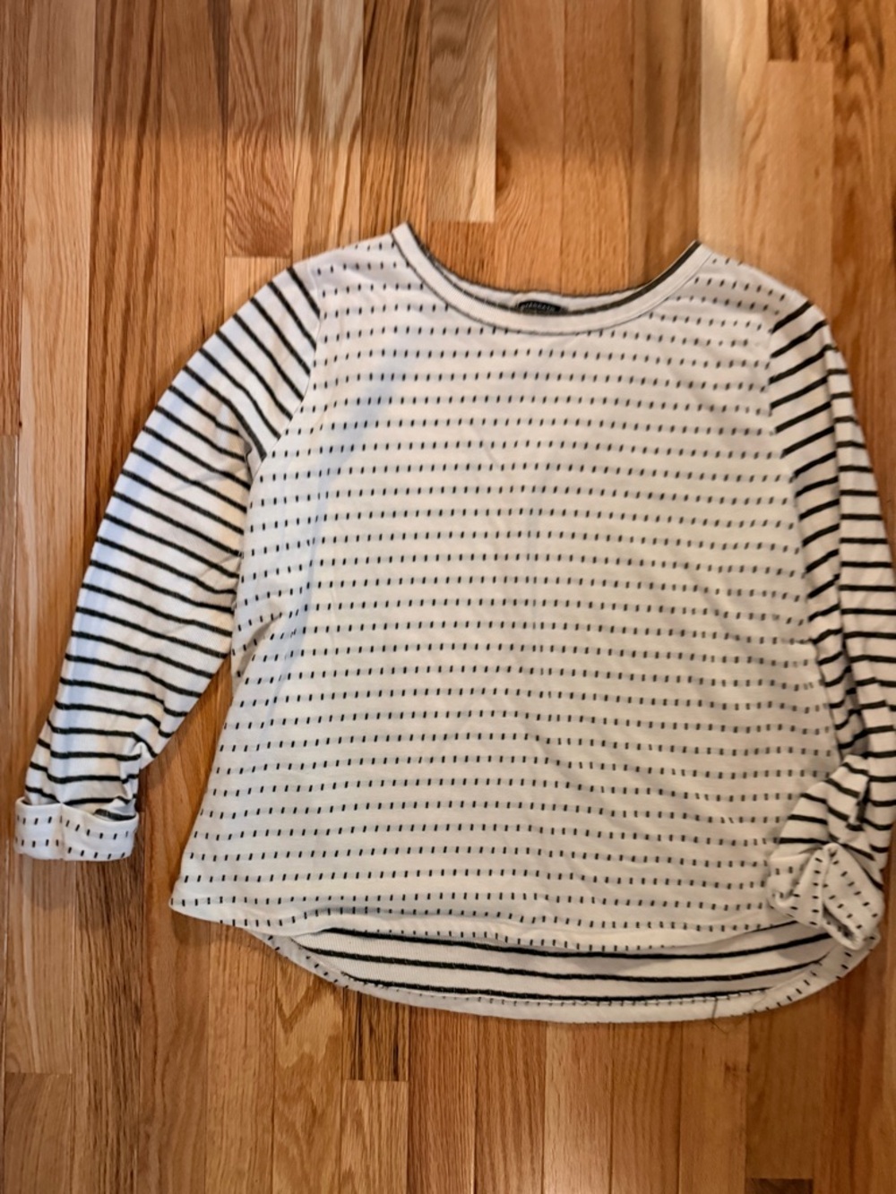 Staccato Cream & Olive  Striped Long Sleeve